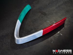Alfa Romeo Stelvio Front V Shield Grill Frame - Carbon Fiber - Italian Theme - Feroce Carbon